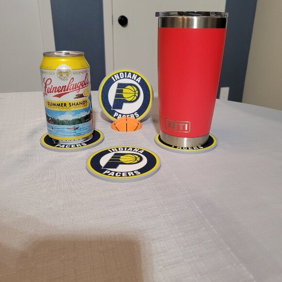 Indiana Pacers Coaster Set - 3D Printed - (Set of 4) - Picture 2 of 4